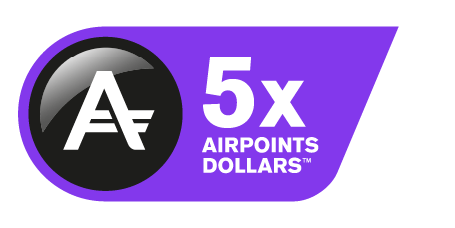 Earn up to 5x Airpoints Dollars™ 