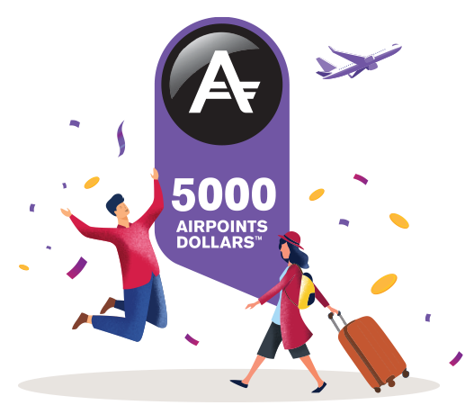 5,000 Airpoints Dollars