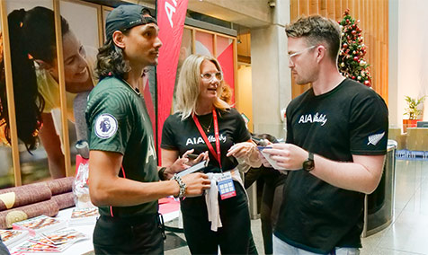 AIA employees in casual wear