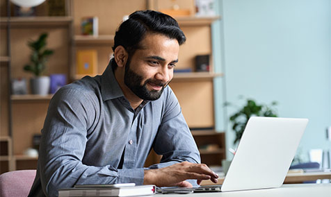 Person working at home
