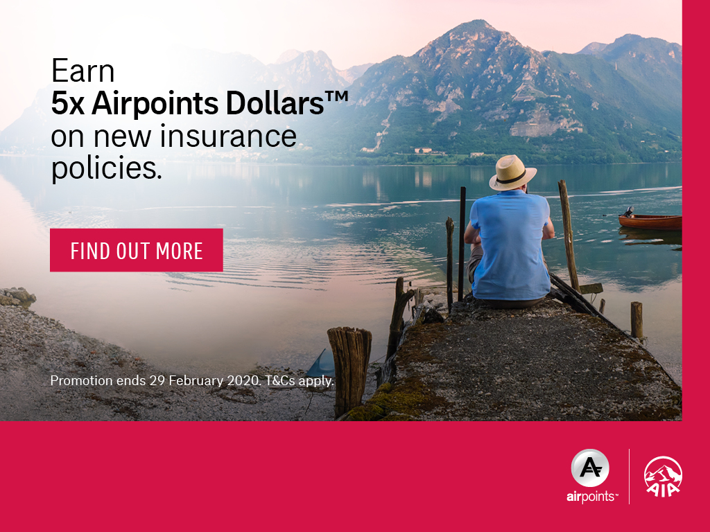 Earn 5X Airpoints Dollars™ on New Eligible Policies with AIA