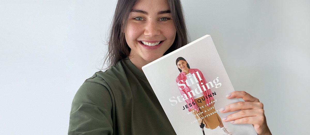 Jess Quinn holds her memoir