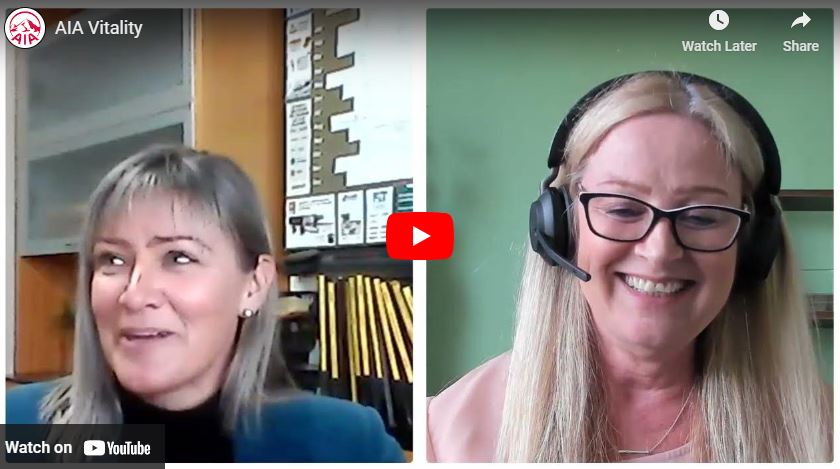 Watch on AIA NZ Youtube - Better Lives with AIA Vitality: Jacqui's Journey