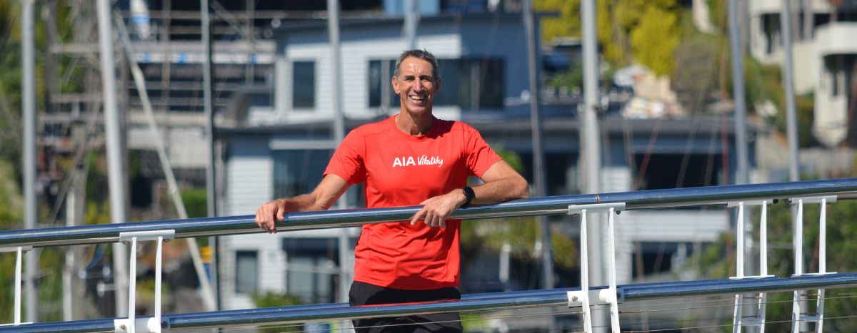 AIA Vitality Ambassador Ian Jones standing outdoors