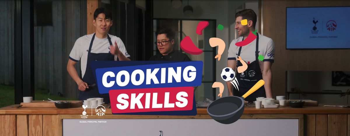 Jeremy Pang: Learn new cooking skills with Tottenham Hotspurs