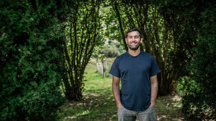 Camden Howitt in the forest