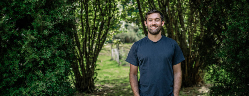Camden Howitt in the forest