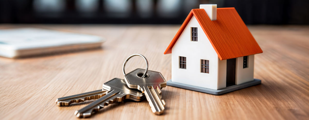 Housekeys on a table