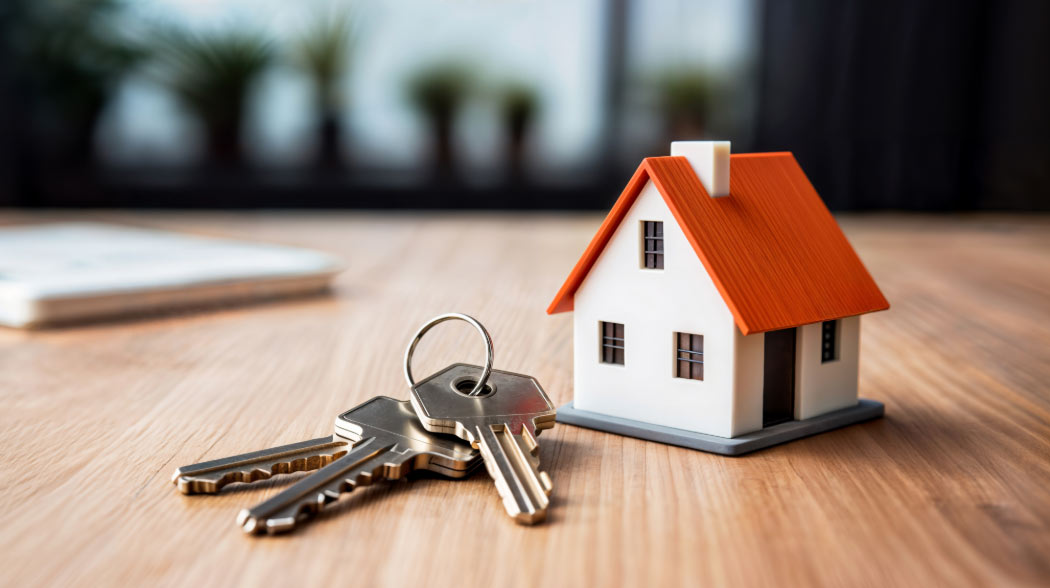 Housekeys on a table