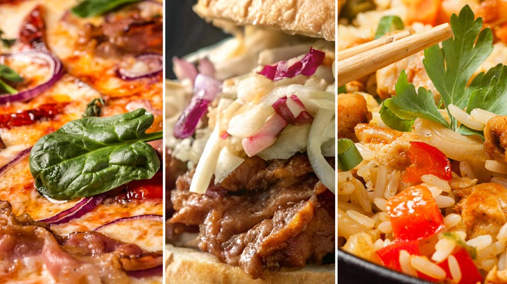 Takeaways, close up