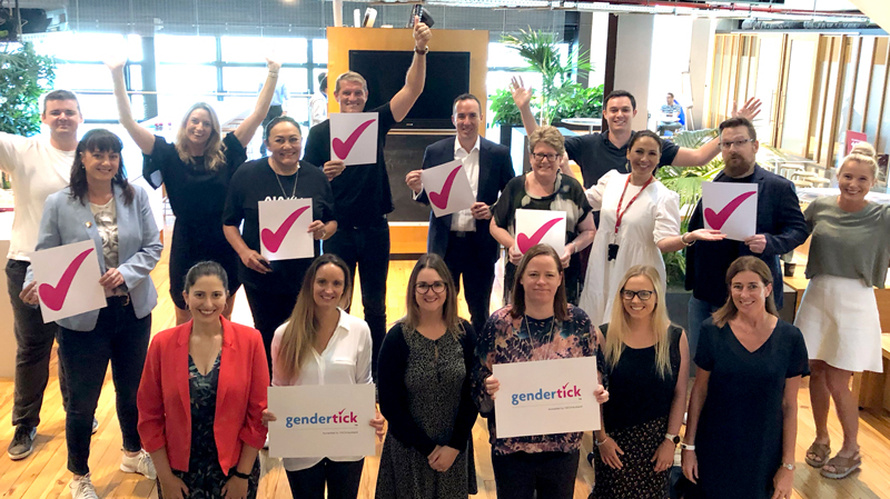 AIA New Zealand staff celebrate Gender Tick accreditation