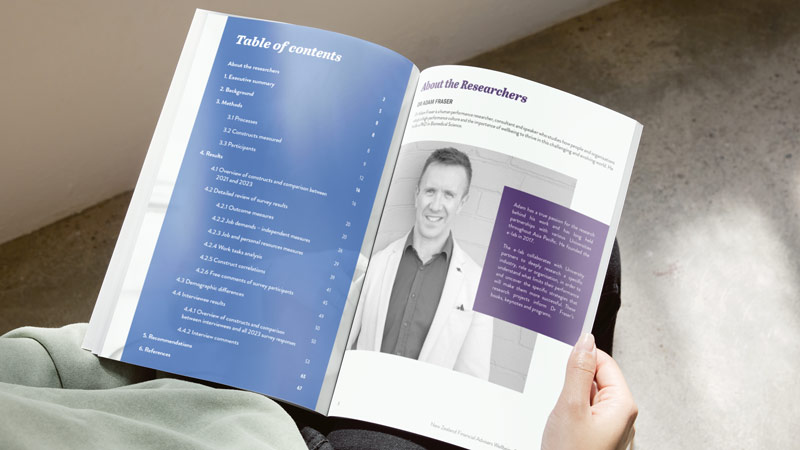 New Zealand Adviser Wellbeing Research 2023